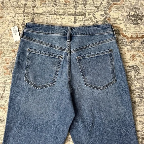 NWT Old Navy High-Waisted OG Loose Jeans Medium Wash Size 4Petite - Picture 7 of 14